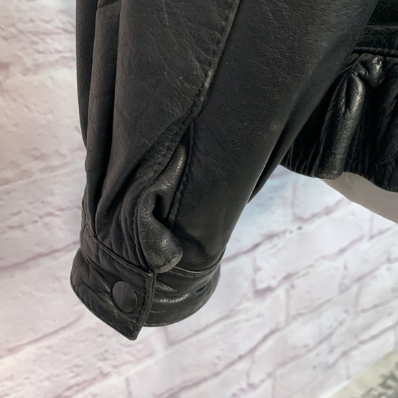 Paris-Dakar Vintage 1980s Leather Bomber Jacket - Picture 7 of 13